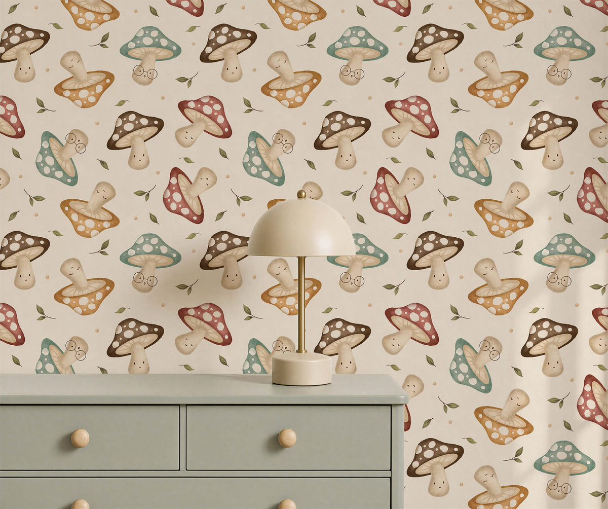 Bobbi Beck Morel Mushroom Character Wallpaper