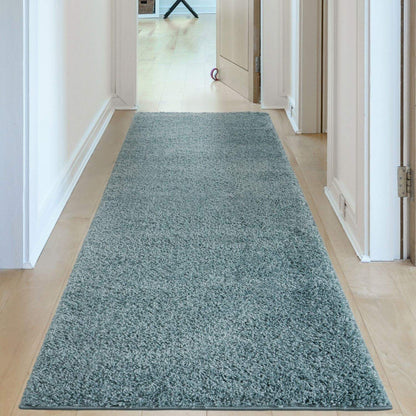 Myshaggy Solid Duck Egg Blue Rug