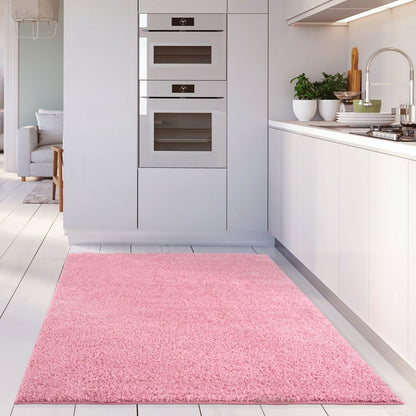 Myshaggy Solid Pink Rug