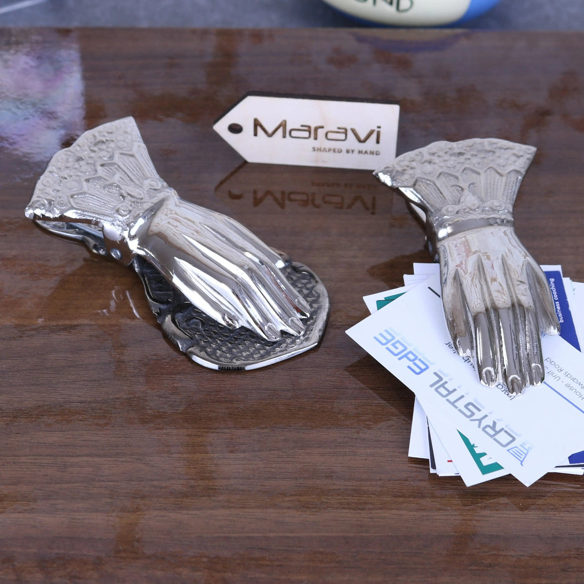 Nalot Hand-Shaped Aluminium Paper Clips, Set of 2