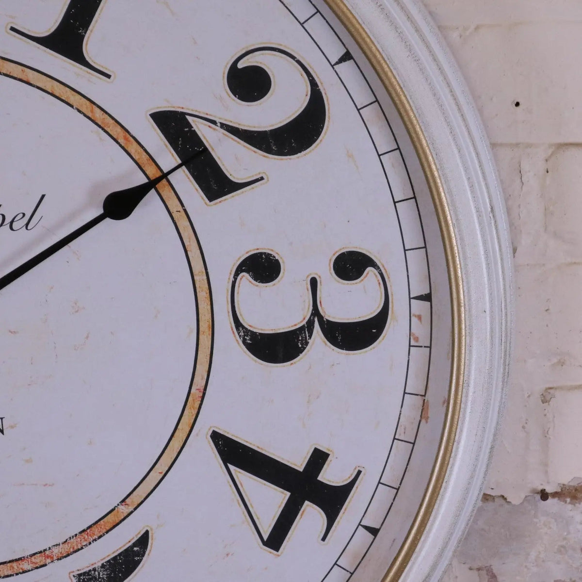 Nivara Antique Style Round Wall Clock 80 cm