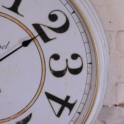 Nivara Antique Style Round Wall Clock 80 cm