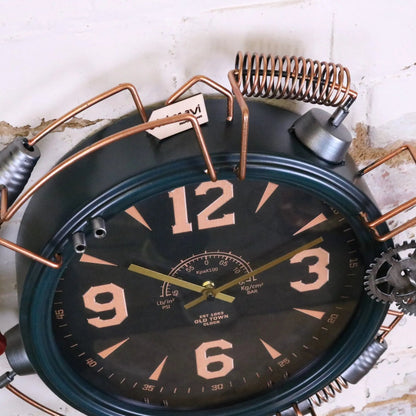 Orika Industrial Steampunk Wall Clock 45 cm