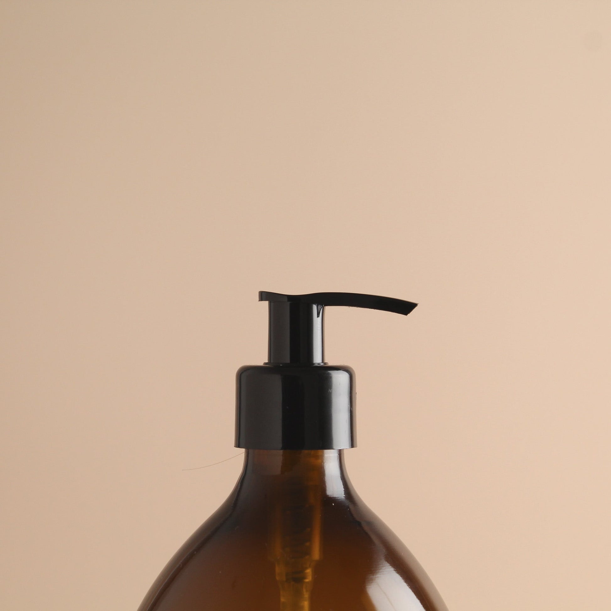 Namie Silver Wall Bracket & Amber Glass Dispenser Set
