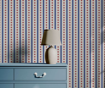Bobbi Beck Pip Dot Stripe Wallpaper