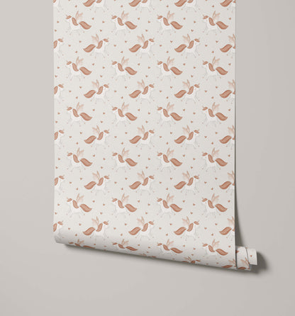 Bobbi Beck Pippin Winged Unicorn Wallpaper
