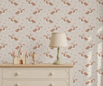 Bobbi Beck Pippin Winged Unicorn Wallpaper