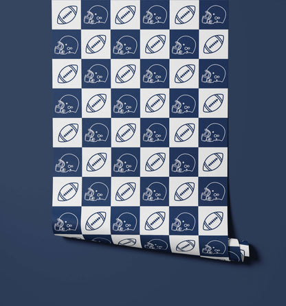 Bobbi Beck Quarterback Football Checkerboard Wallpaper