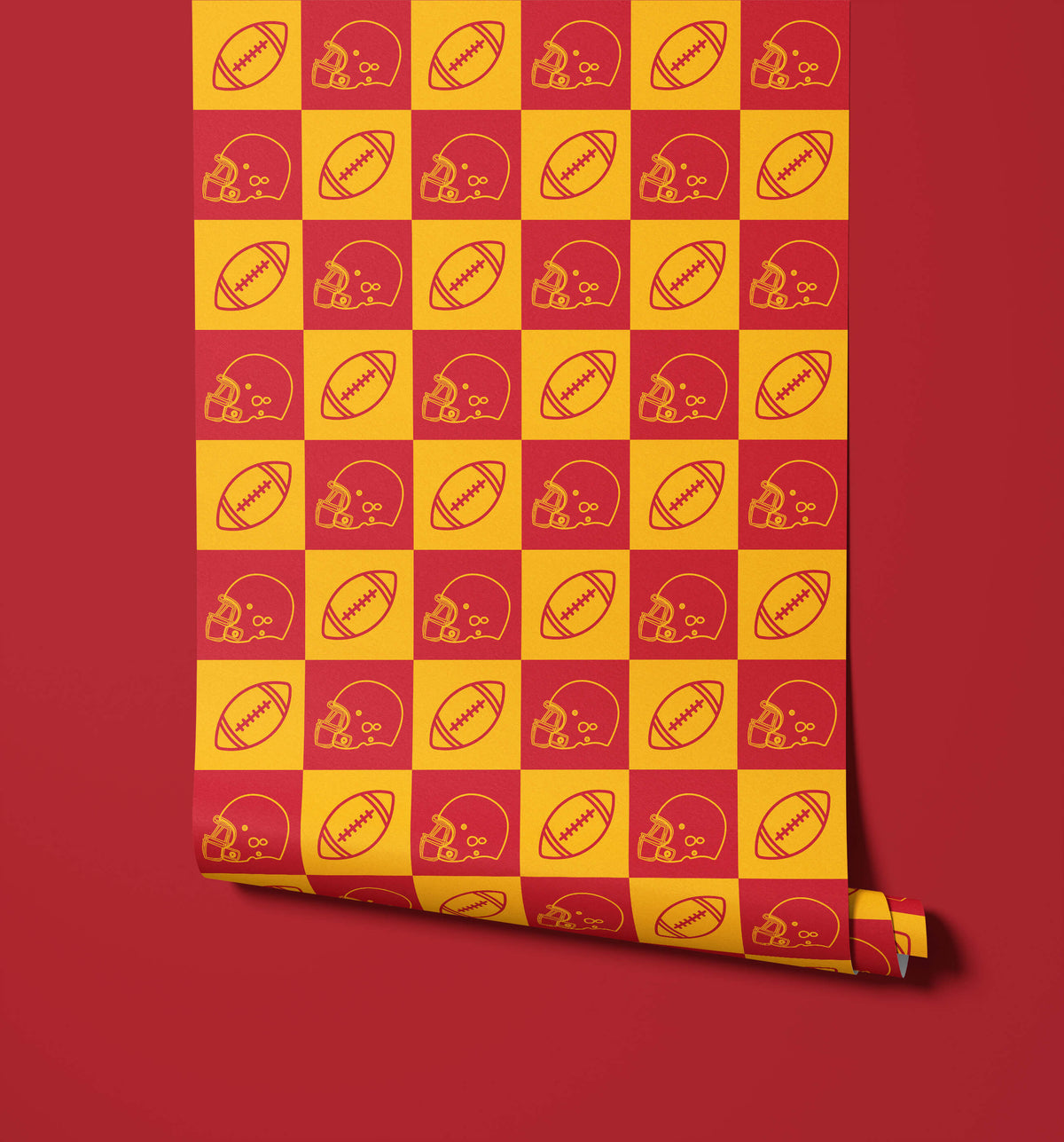 Bobbi Beck Quarterback Football Checkerboard Wallpaper