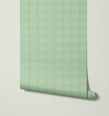 Bobbi Beck Razzle Geometric Stripe Wallpaper