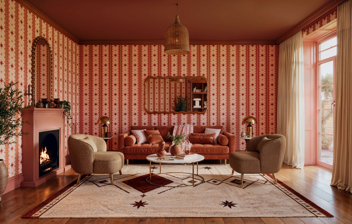 Bobbi Beck Riviera Starburst Stripe Wallpaper