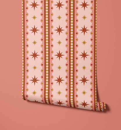 Bobbi Beck Riviera Starburst Stripe Wallpaper