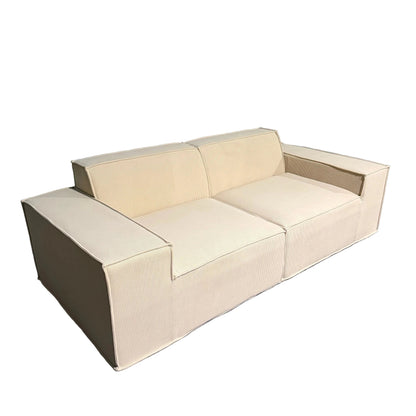 Urban Contour Modular Sofa - Dark Grey Bouclé Channel Tufted