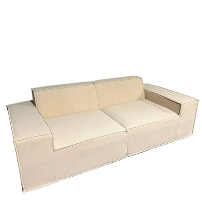 Urban Contour Modular Sofa - Dark Grey Bouclé Channel Tufted