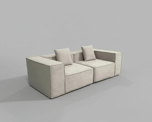 Cumulus Lounge Sofa - Compact Boneless 2-Seater with Cloud Comfort