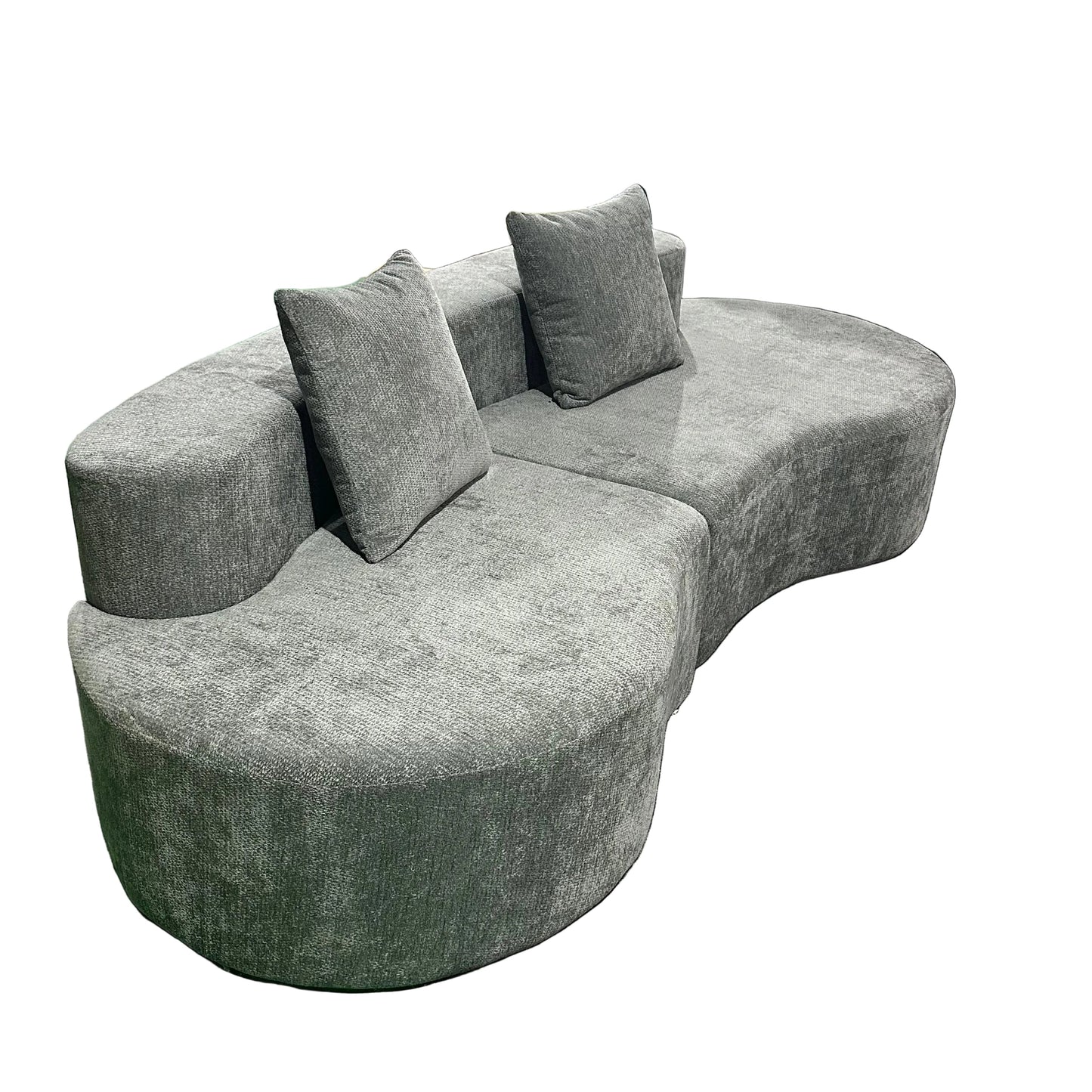 Cirrus Curve Modular Sofa - Sculptural Bouclé Boneless Design