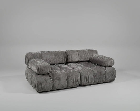 Camaleonda Modular Sectional Sofa - Faux Suede Charcoal