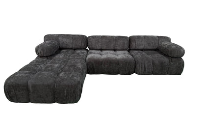 Camaleonda Modular Sectional Sofa - Faux Suede Charcoal