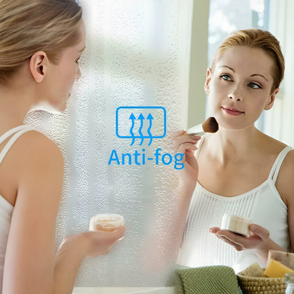 70cm Round LED Bathroom Mirror with Bluetooth Speaker – RGB Backlit Border and CCT Lighting