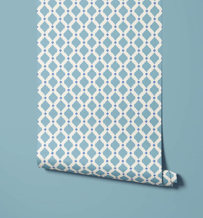 Bobbi Beck Saffron Moroccan Lattice Wallpaper