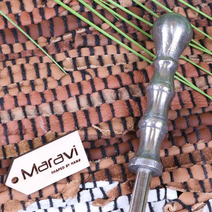 Sagara Long Handled Shoe Horn 54 cm in Distressed Aluminium, 6 Designs