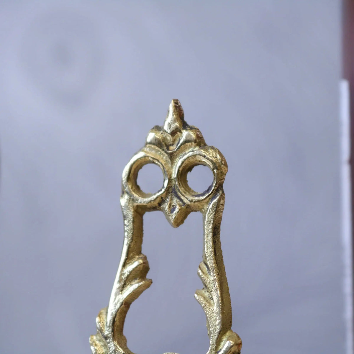 Saramati Antiqued Brass Mini Easel Stands, Set of 3