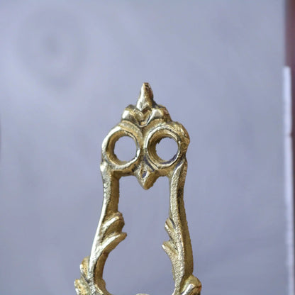 Saramati Antiqued Brass Mini Easel Stands, Set of 3