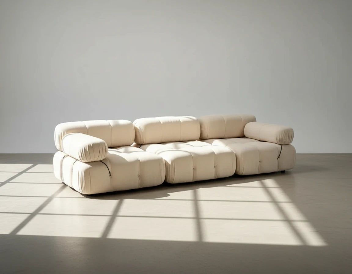 Camaleonda Modular Sectional Sofa - Faux Suede Charcoal