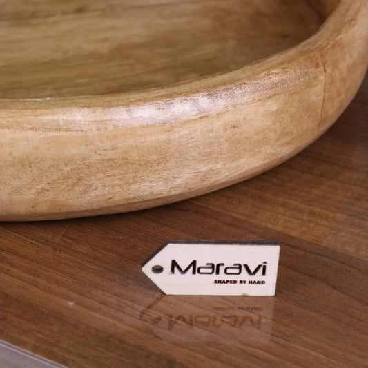 Segti Mango Wood Fruit Bowl Tray 33 cm