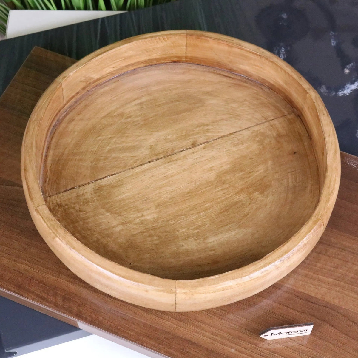 Segti Mango Wood Fruit Bowl Tray 33 cm