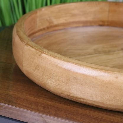 Segti Mango Wood Fruit Bowl Tray 33 cm