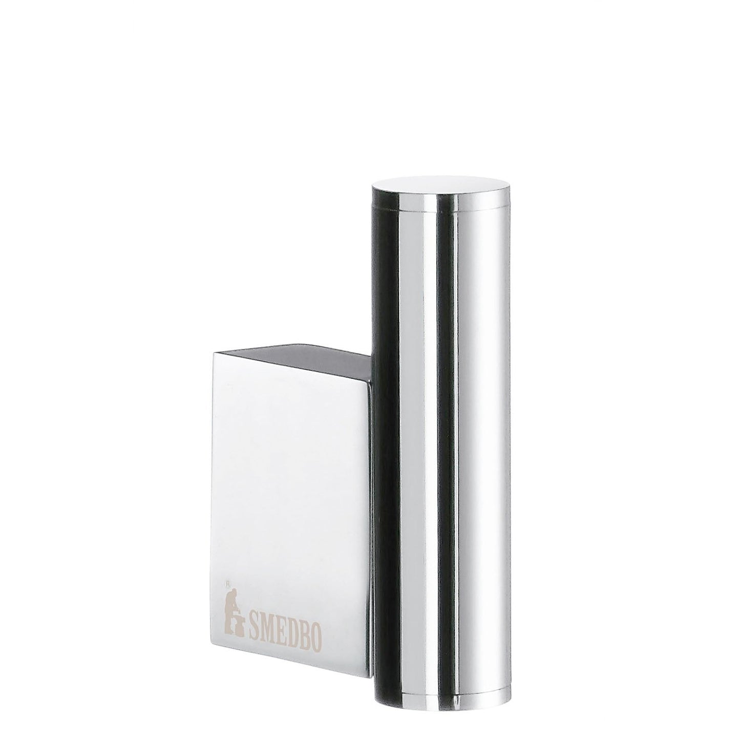 Smedbo AIR AK355 Polished Chrome Wall-Mounted Towel Hook — Solid Brass with Concealed Fixings