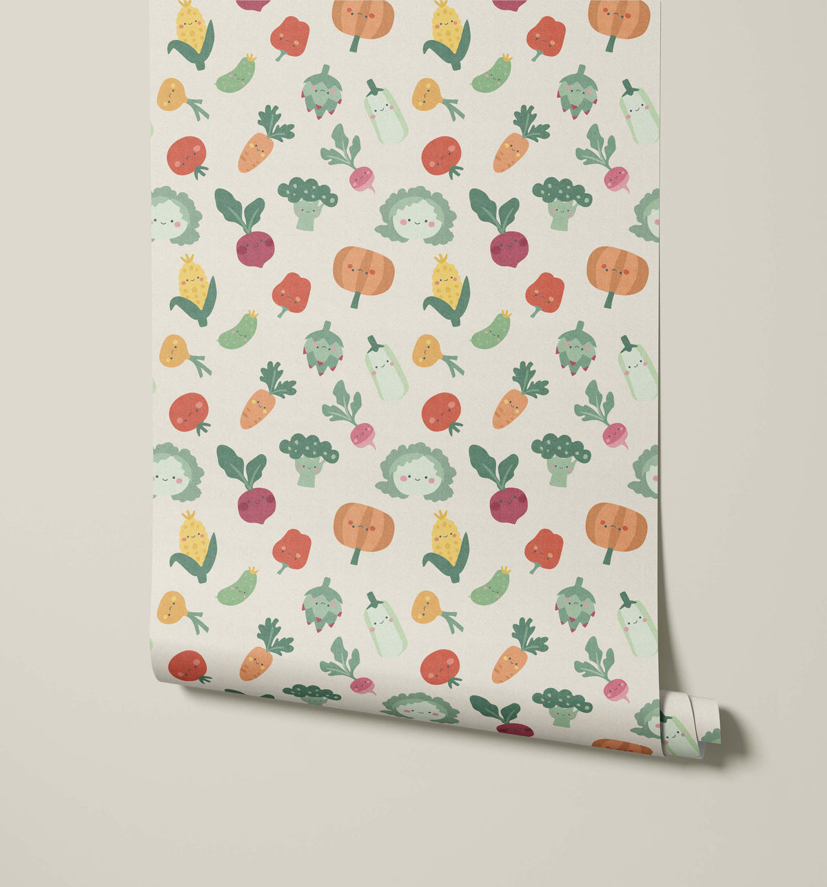 Bobbi Beck Sprout Vegetable Character Wallpaper