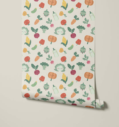 Bobbi Beck Sprout Vegetable Character Wallpaper