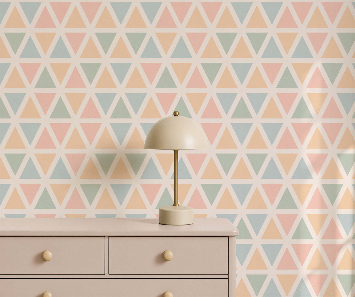 Bobbi Beck Taffy Triangle Geometric Wallpaper