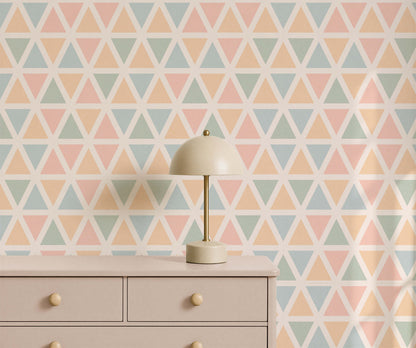 Bobbi Beck Taffy Triangle Geometric Wallpaper