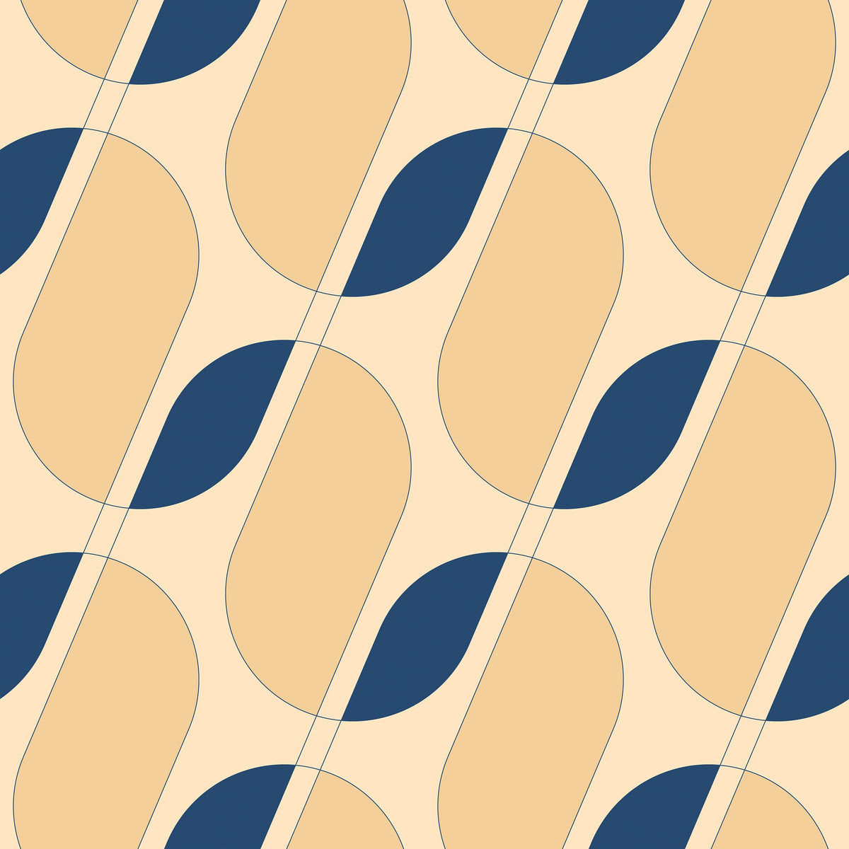 Bobbi Beck Tanner Abstract Squiggle Wallpaper