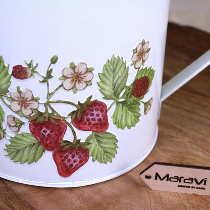 Thaniya Strawberry Field Metal Watering Can Planter