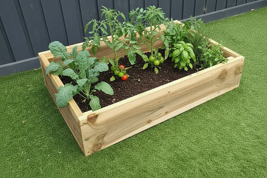6x1 Timber Wooden Raised Planter Beds (Choose from 3 heights)