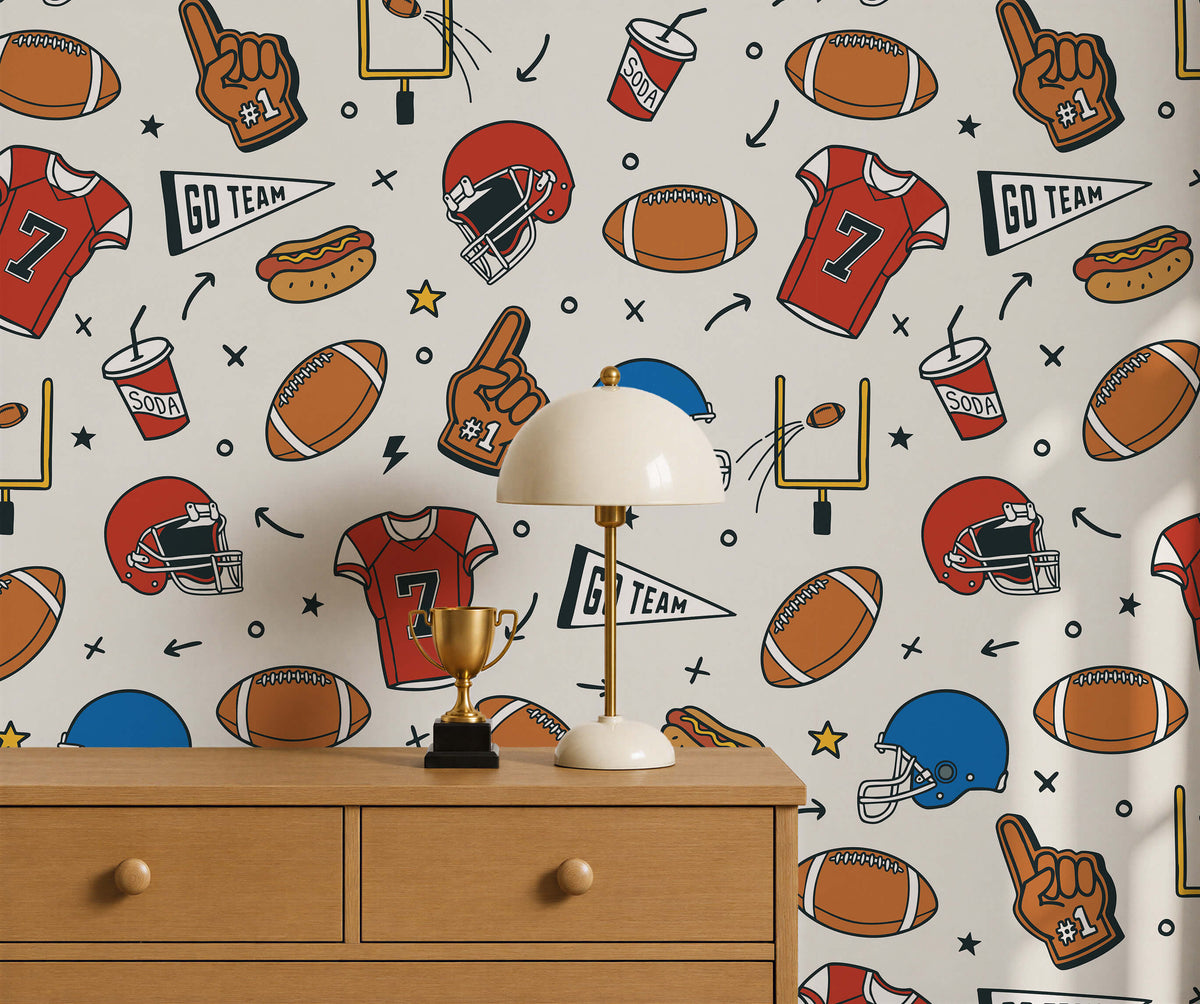 Bobbi Beck Touchdown American Football Wallpaper