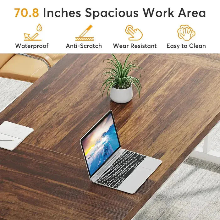 160 cm Executive Office Desk - Minimalist Laptop Study & Writing Table