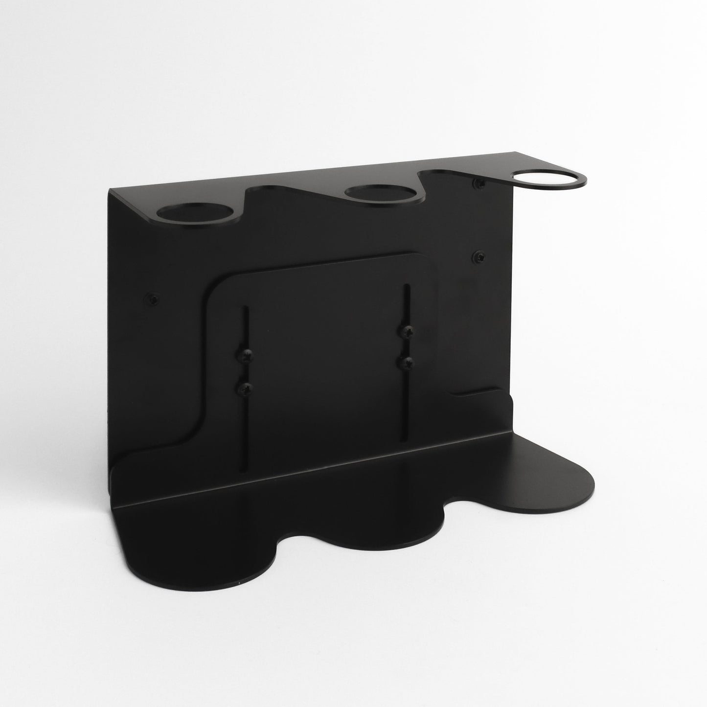 Namie Black Wall Bracket & Frosted White Glass Dispenser Set