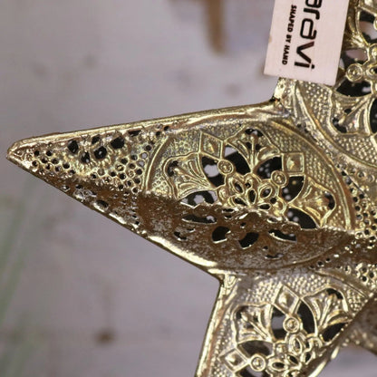 Varnika Gold Metal Hanging Star Decoration