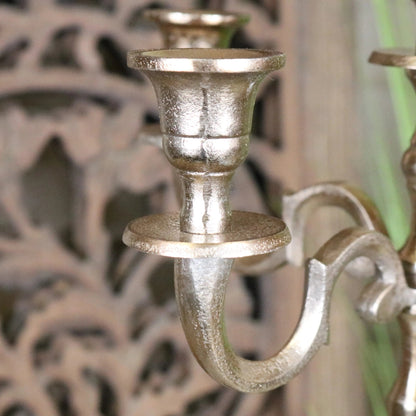 Veeha Champagne Gold 5-Arm Candelabra Centrepiece 41 cm