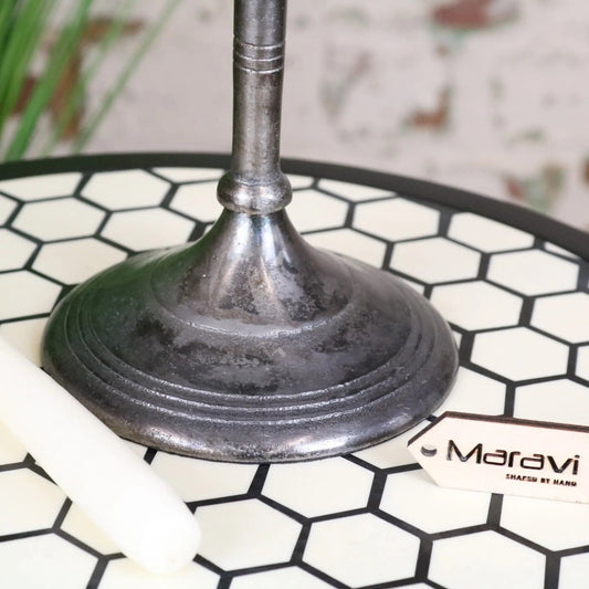 Veeha Gunmetal Silver 5-Arm Candelabra Centrepiece 41 cm