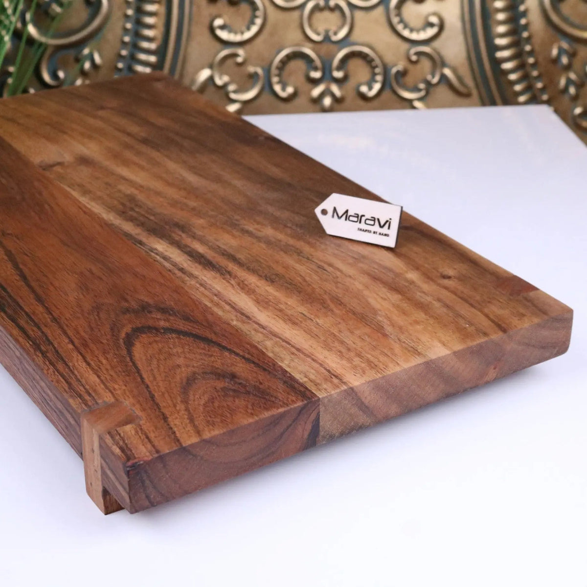 Velora Acacia Wood Footed Serving Board 45 cm