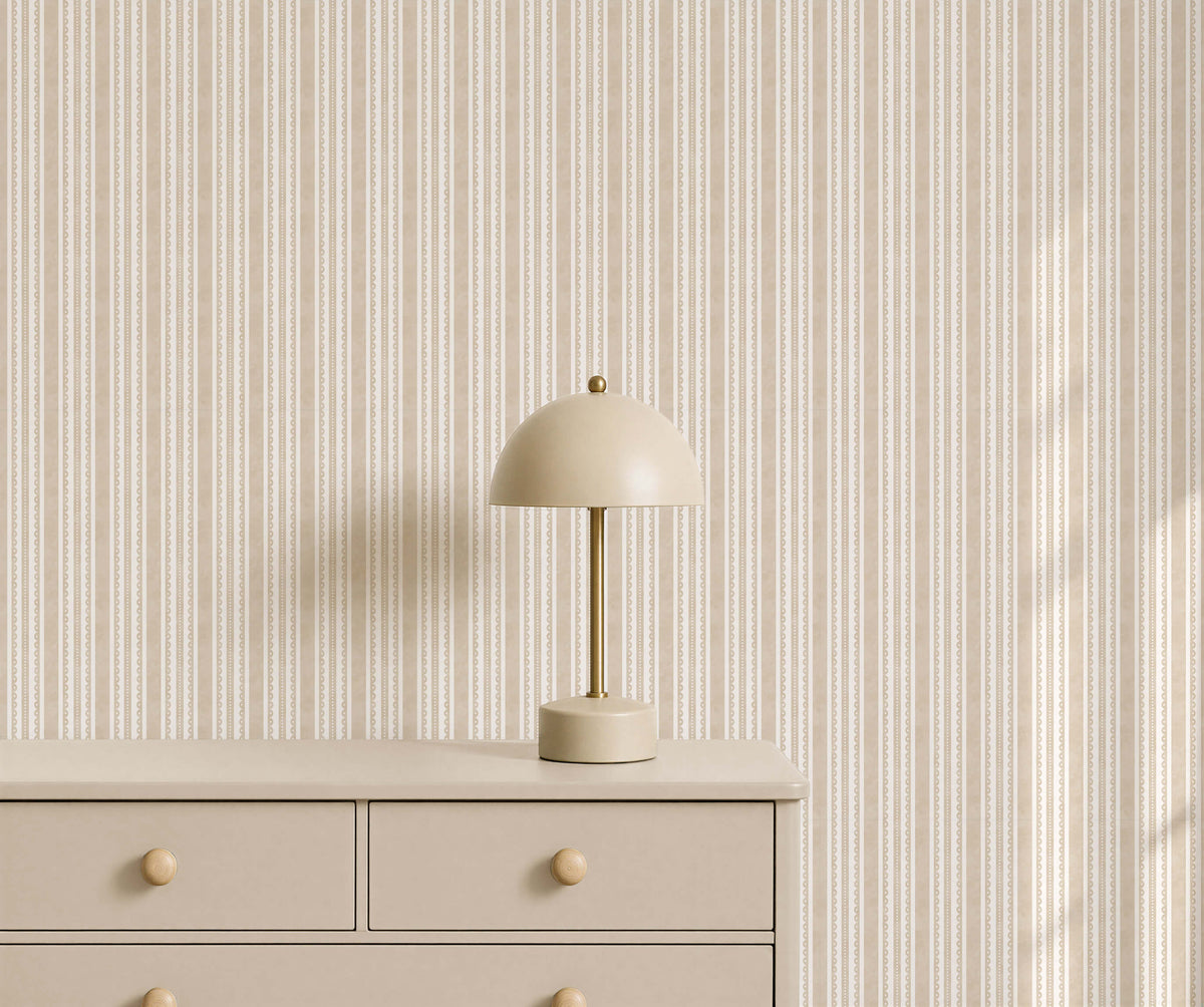 Bobbi Beck Victoria Decorative Pinstripe Wallpaper
