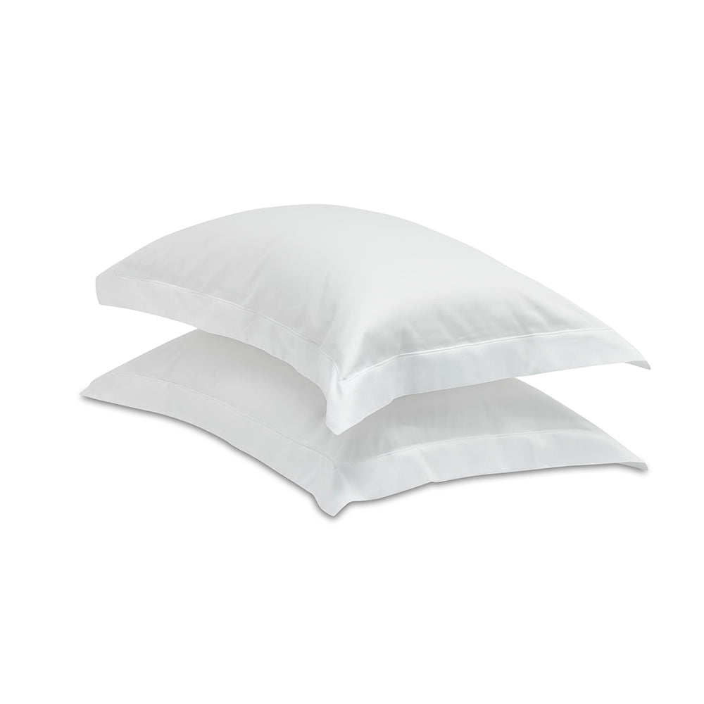Dormitory Vivian White Micromodal Satin Duvet Cover, Pillowcases & Flat Sheet