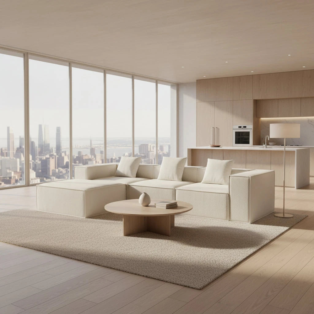 Cumulus Lounge Sofa - Compact Boneless 2-Seater with Cloud Comfort