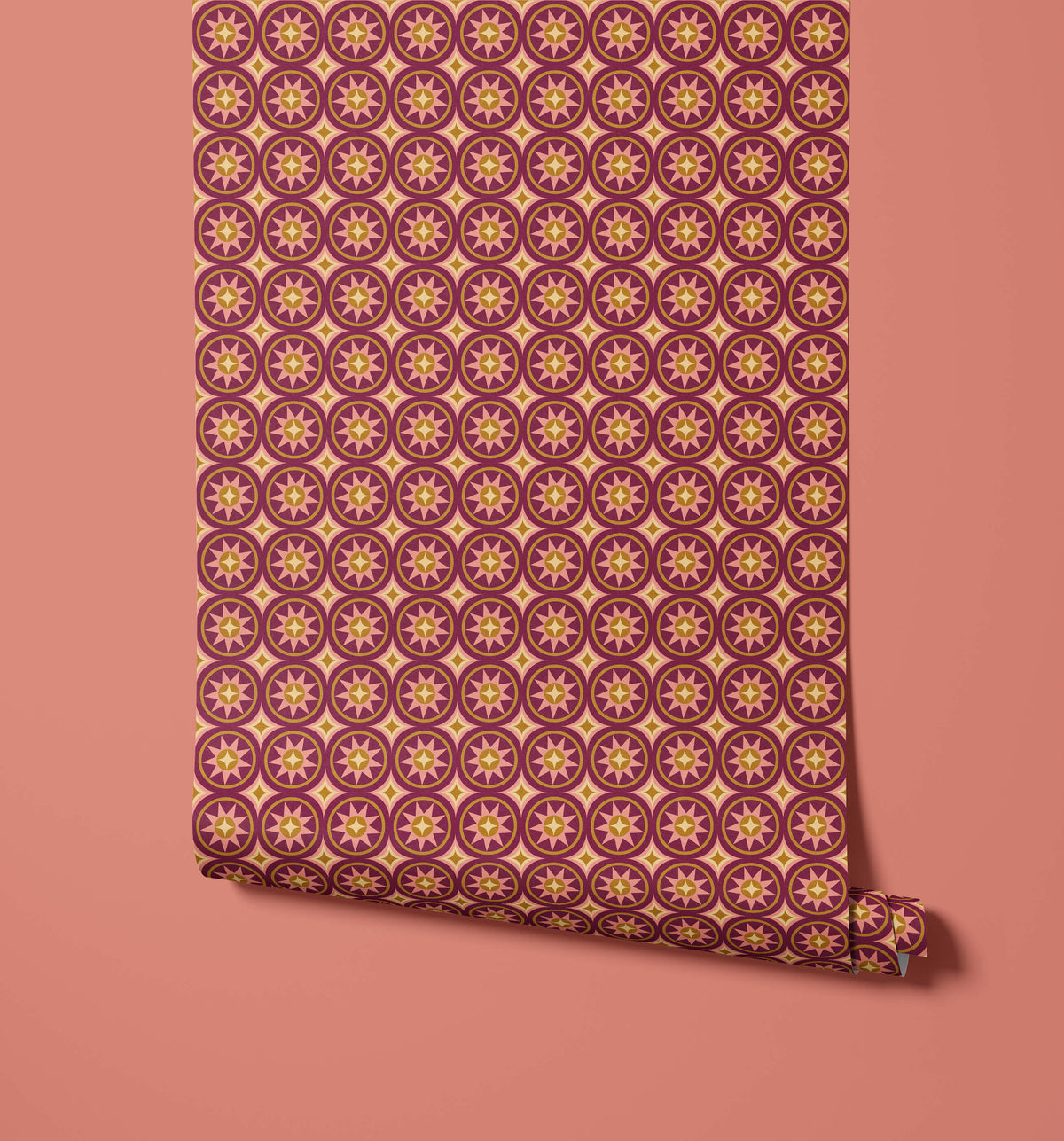 Bobbi Beck Winnie Celestial Sunburst Wallpaper